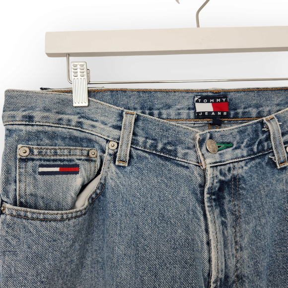 Vintage 90s Mens Tommy Hilfiger Tommy Classic Straight Leg Jeans Loose Fit 34 - Picture 3 of 11